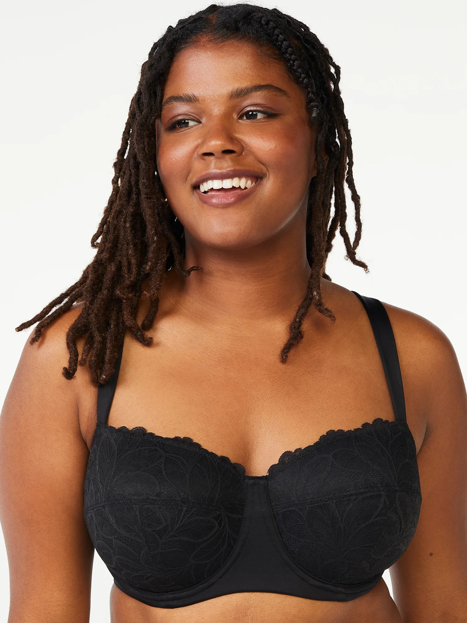 Joyspun Women's & Women's Plus Size Underwire Balconette Bra, Sizes 38DD to 46DDD | Walmart (US)
