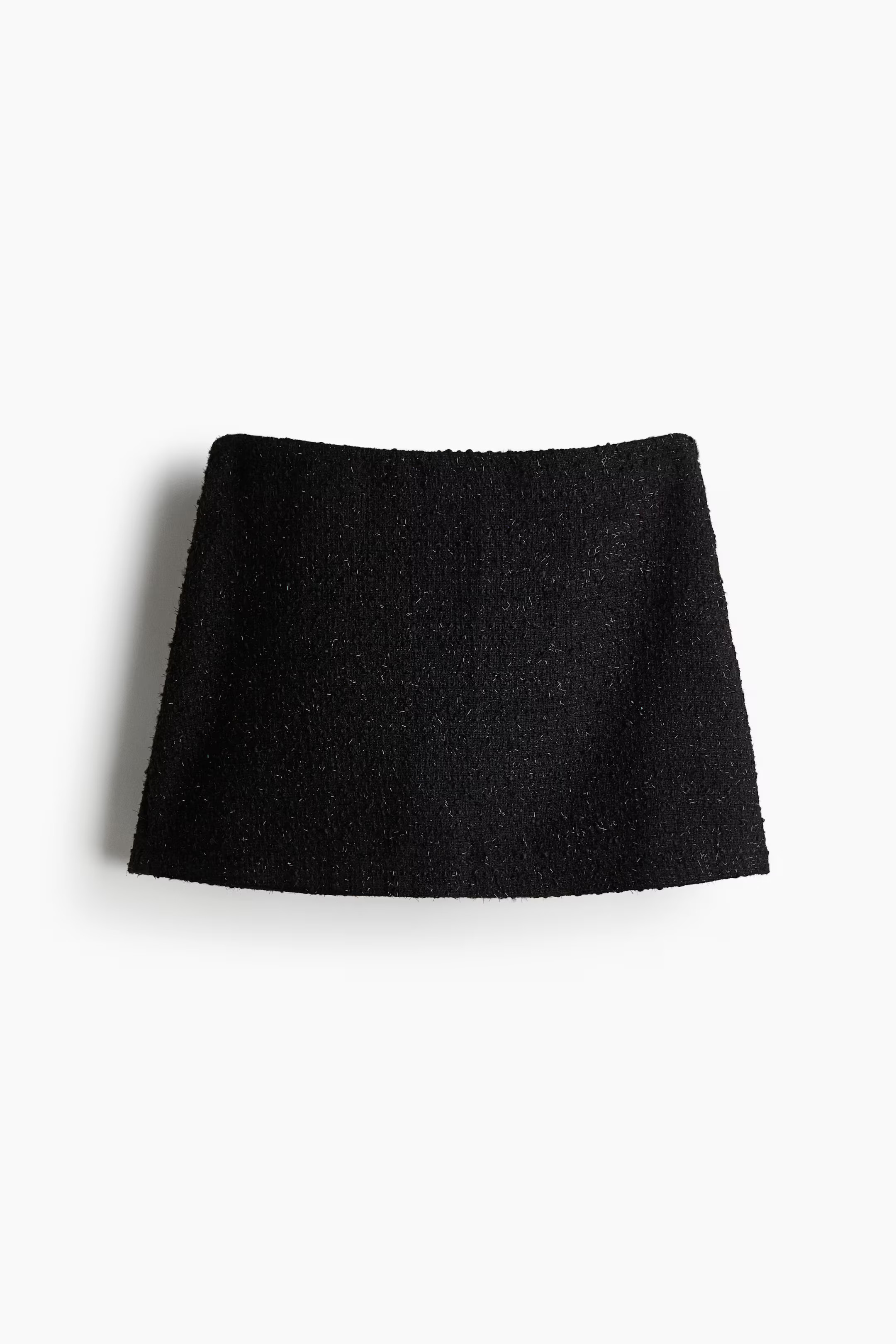 Glittery mini skirt - Black/Glittery - Ladies | H&M GB | H&M (UK, MY, IN, SG, PH, TW, HK)
