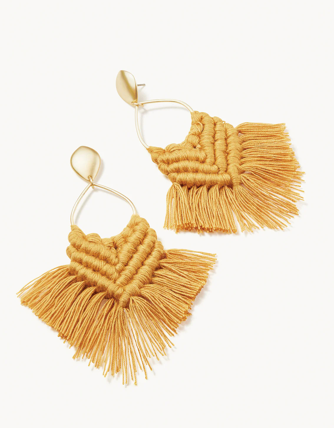 Macrame Earrings Goldenrod | Spartina 449