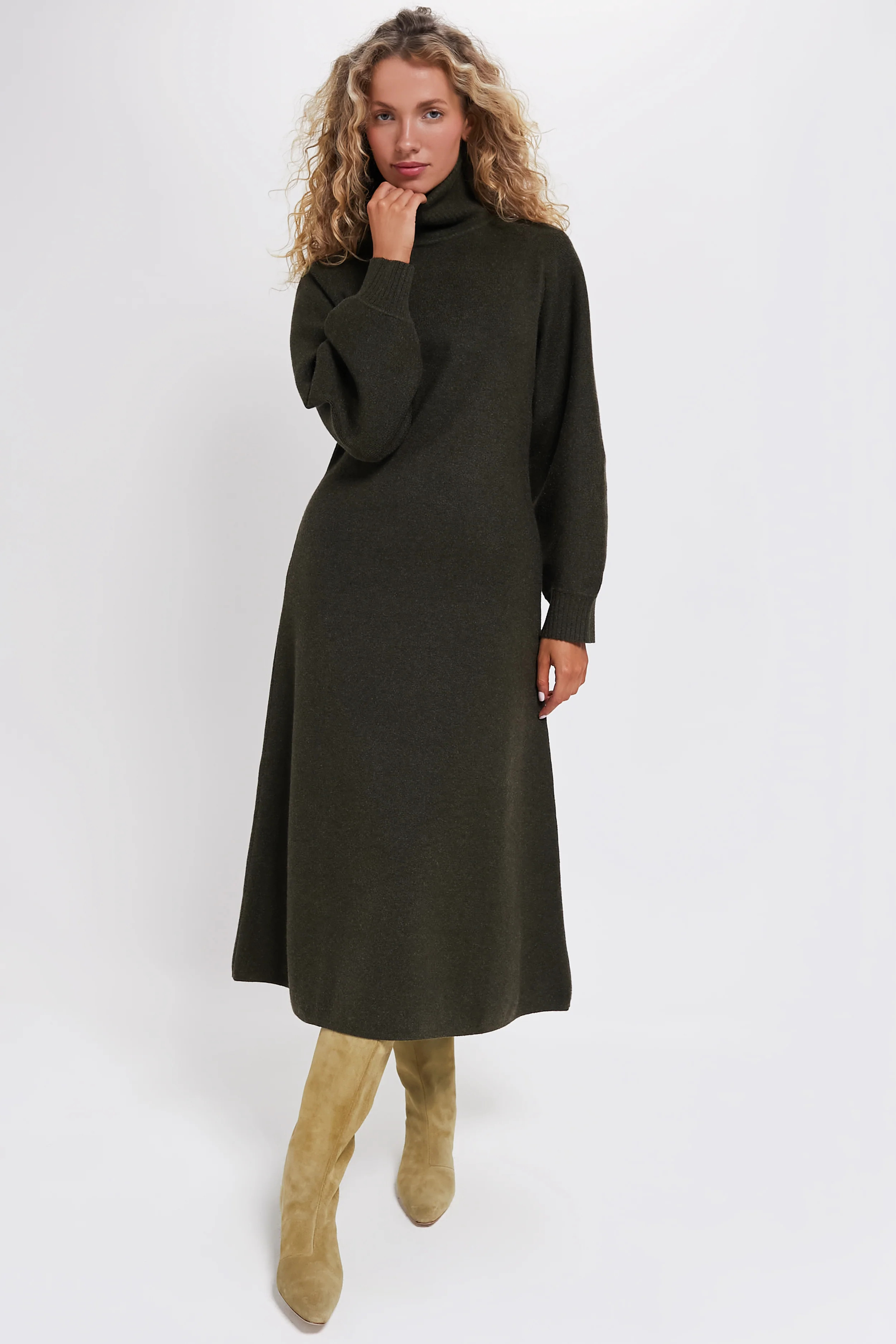 Moss Green Torie Sweater Dress | Tuckernuck (US)