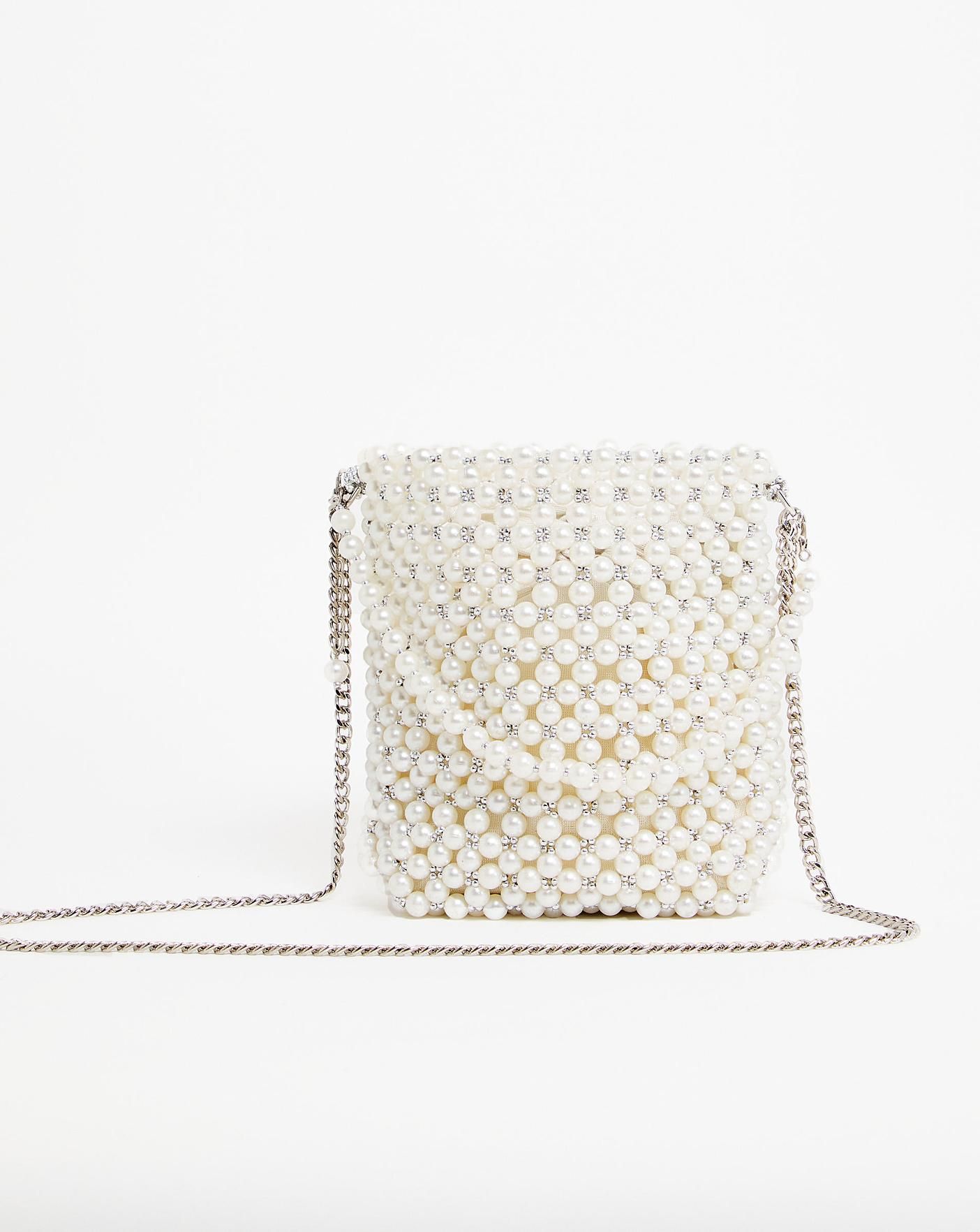 Pearl Bucket Bag With Chain Strap | Simply Be (UK)