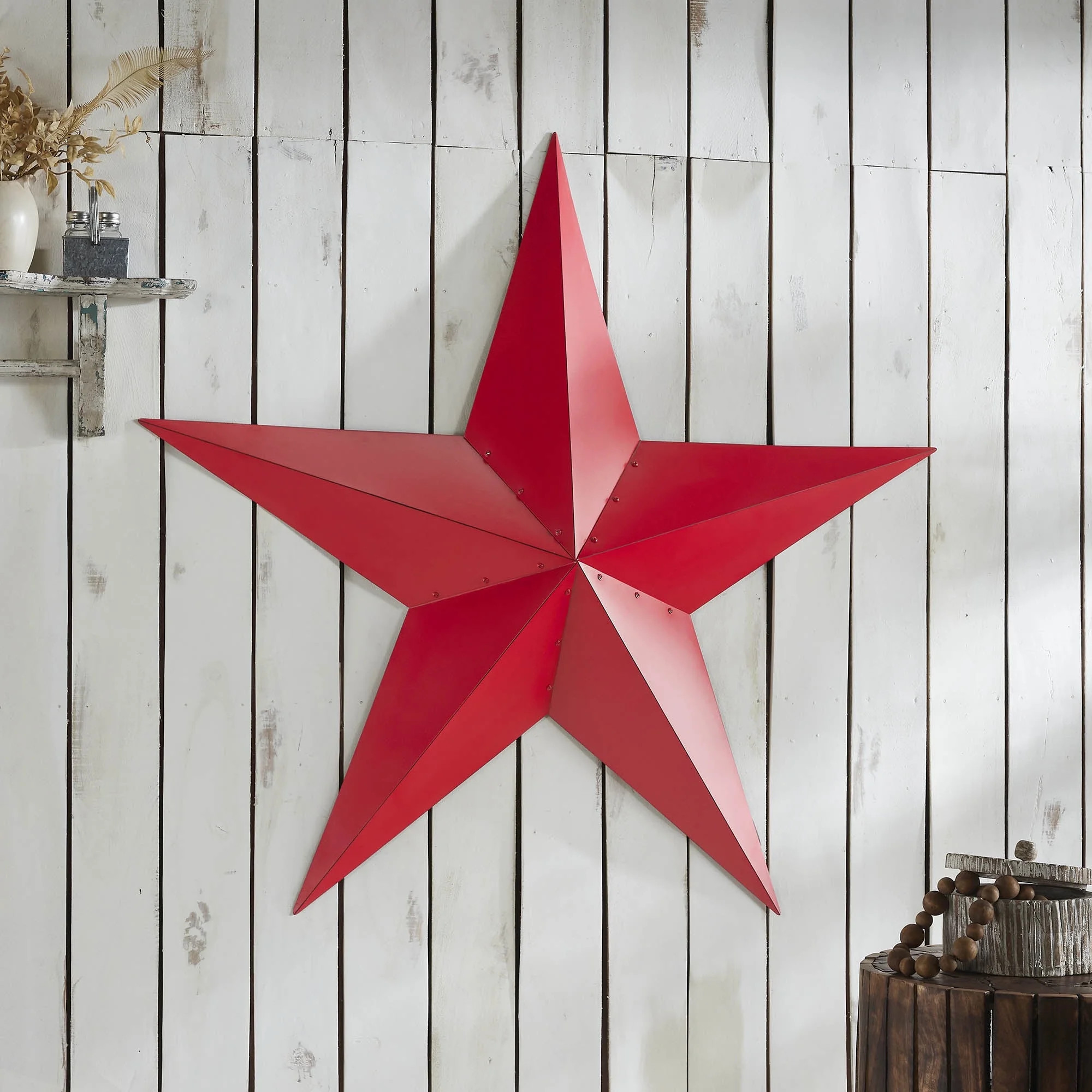 VHC Brands Patriotic Metal Star Distressed 48x48, Independence Day Decor, Decorative Wall Hanging... | Walmart (US)