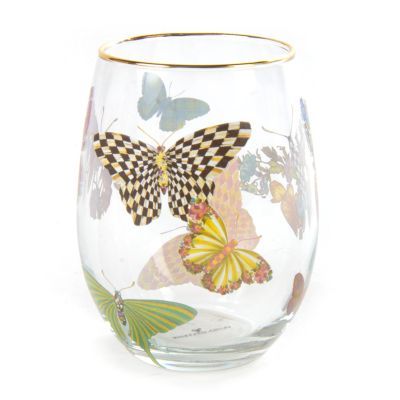 MacKenzie-Childs Butterfly Garden Tumbler | MacKenzie-Childs