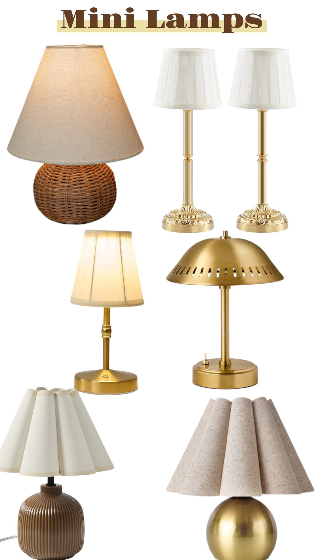 Mini table lamps 
Lamps


#LTKHome