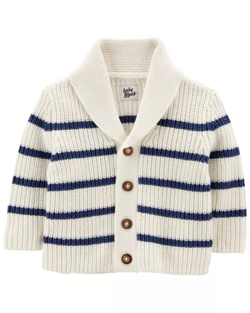 Baby Chunky Knit Striped Cardigan | Carter's