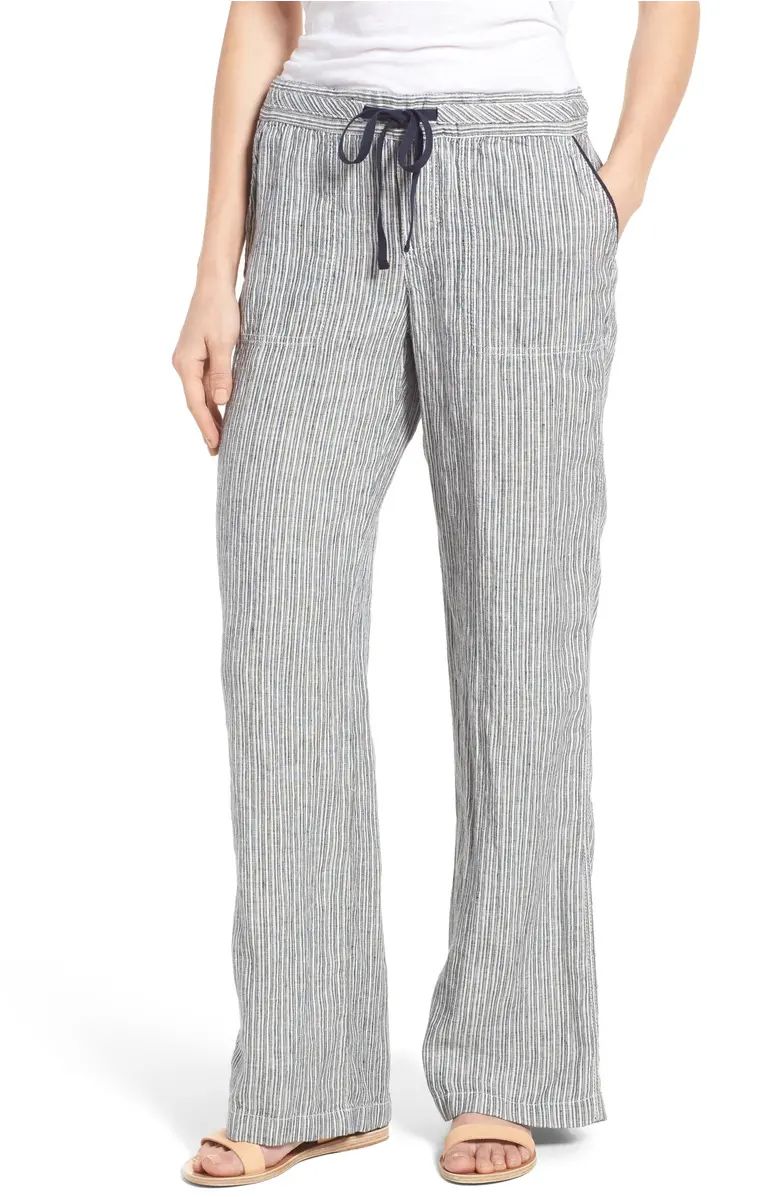 Caslon® Drawstring Linen Pants (Regular & Petite) | Nordstrom