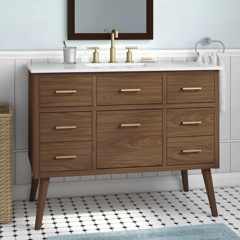 Burkley 48'' Single Bathroom Vanity Set | Wayfair Professional