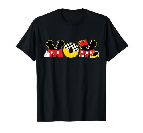 Disney Mickey Mouse & Minnie Mouse Mom Mother’s Day Birthday T-Shirt | Amazon (US)