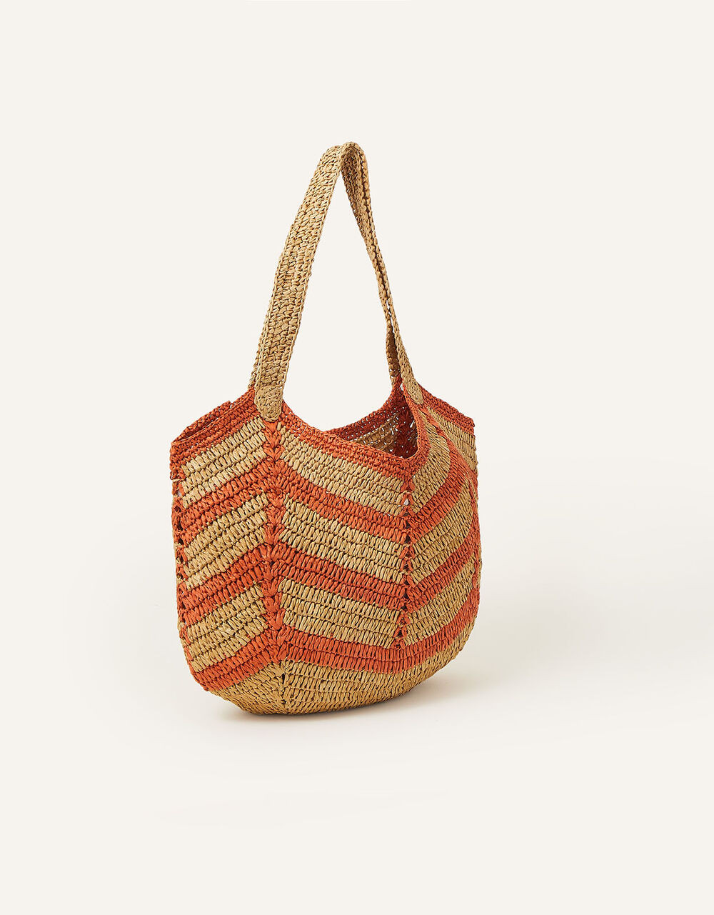 Raffia Chevron Shoulder Bag | Accessorize (Global)