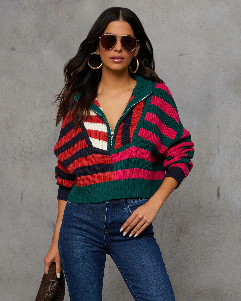 Snuggle Up Quarter Zip Sweater | VICI