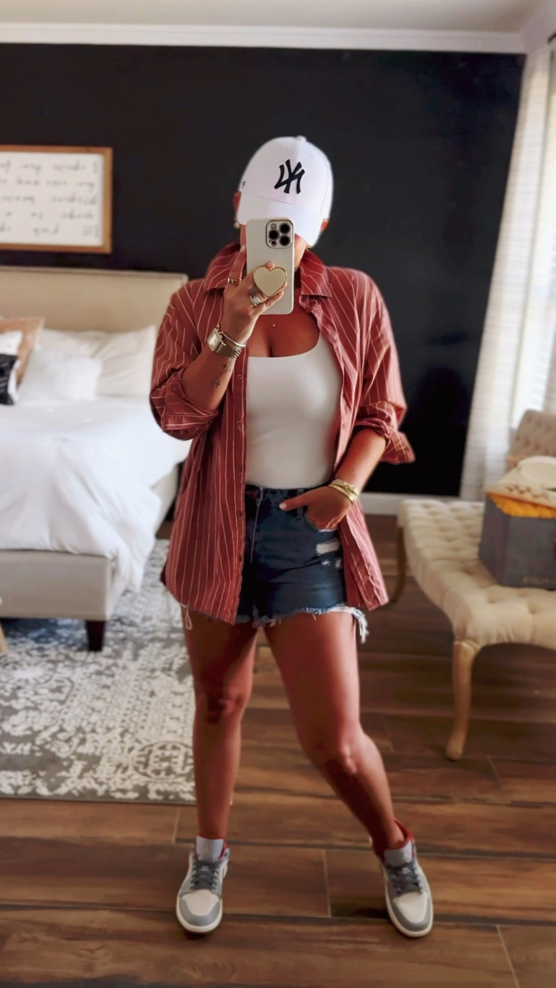 OOTD for a movie date with my boys. Linked look-alike options for the button down. 

#LTKFindsUnder50 #LTKShoeCrush #LTKOver40