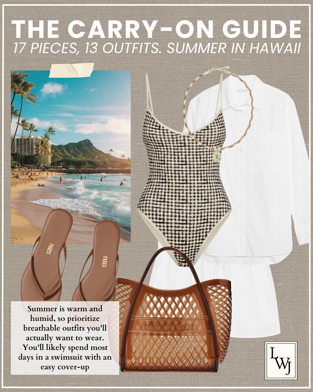 carry-on guide for a summer in hawaii 

oahu / island vacation / beach vacation / elevated style / summer vacation / warm weather destination / summer dresses / monday swimwear / one piece swimsuit / style over 30

#LTKTravel
