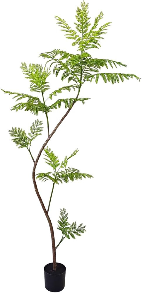 Artificial Jacaranda mimosifolia Tree,78in Tall Fake Plants Artificial Umbrella Plants for Indoor... | Amazon (US)