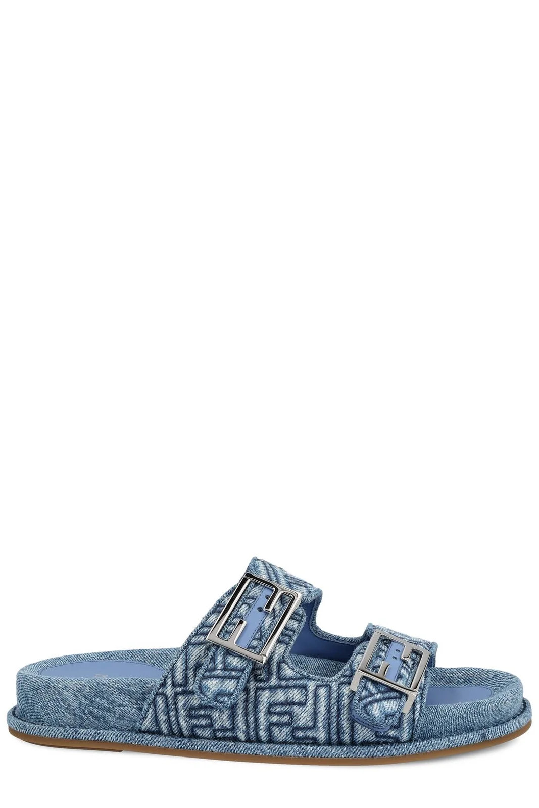 Fendi Feel Denim Slides | Cettire Global