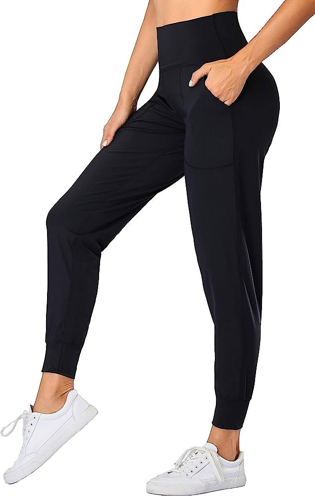 Women's Joggers High Waist Yoga Pockets Sweatpants Sport Workout Pants | Amazon (US)
