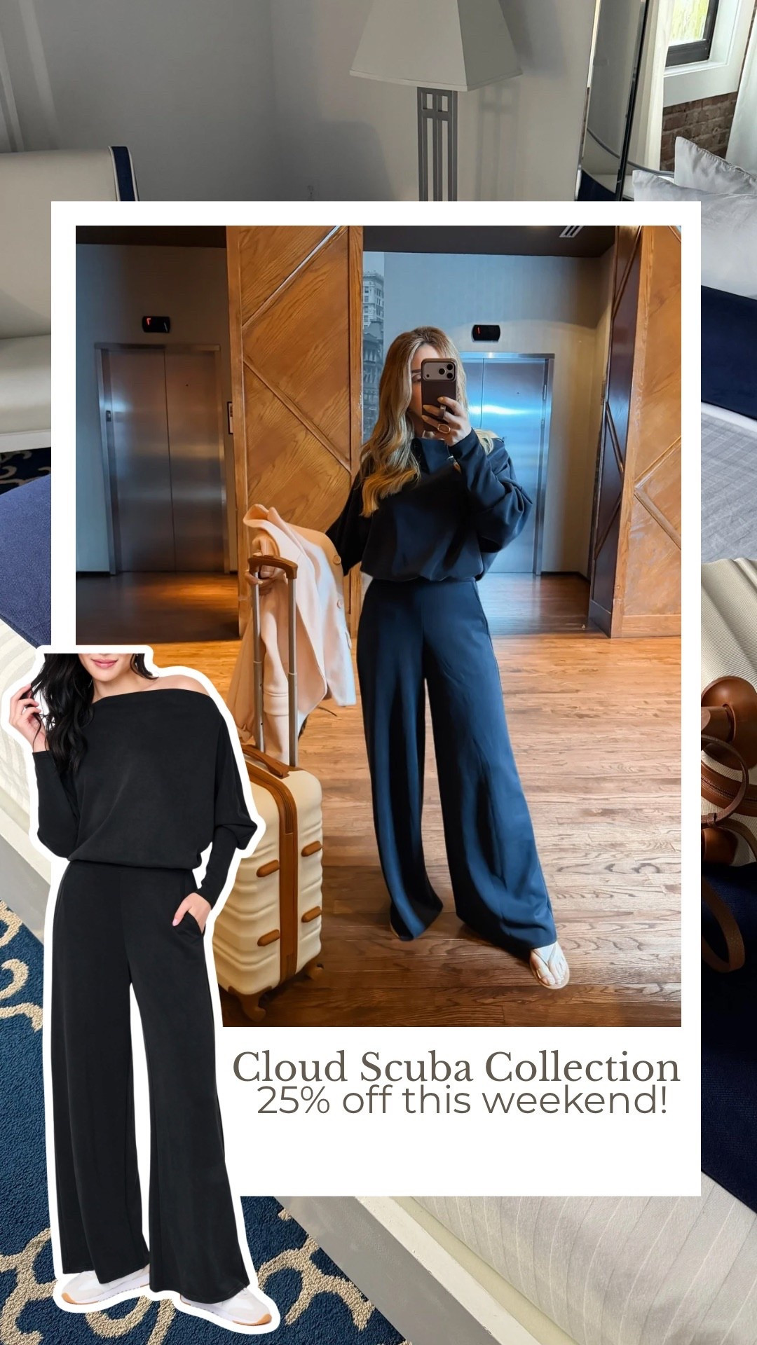 Last chance to snag something from the Cloud Scuba  collection at 25%off! Wearing the buttery soft jumpsuit here. 🤌🏼 Use code JANUARY25 at checkout. @gibsonlook 

#LTKdayinmylife #LTKOver40 #LTKootd