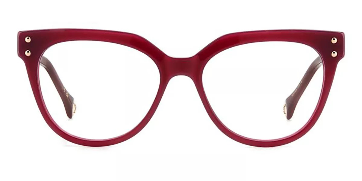 Carolina Herrera HER 0224 QHO Women’s Glasses Red Size 52 - Free Lenses - HSA/FSA Insurance - Blue Light Block Available | SmartBuyGlasses Global