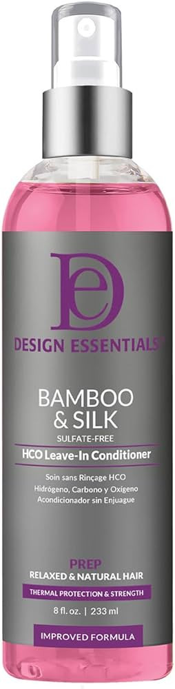 Design Essentials Bamboo & Silk HCO Leave-In Conditioner for Thermal Protection and Strength, 8 F... | Amazon (US)