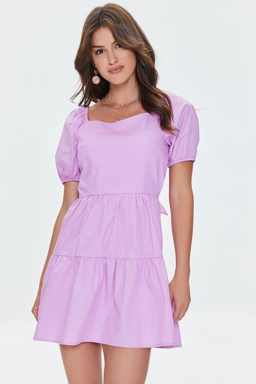 Tie-Back Poplin Mini Dress | Forever 21 | Forever 21 (US)