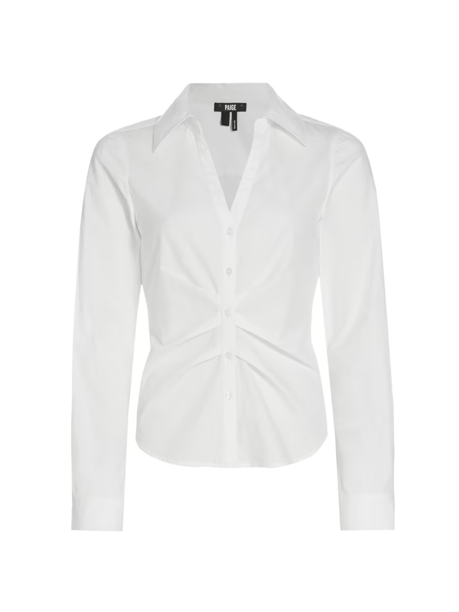 Alera Cotton Ruched Shirt | Saks Fifth Avenue