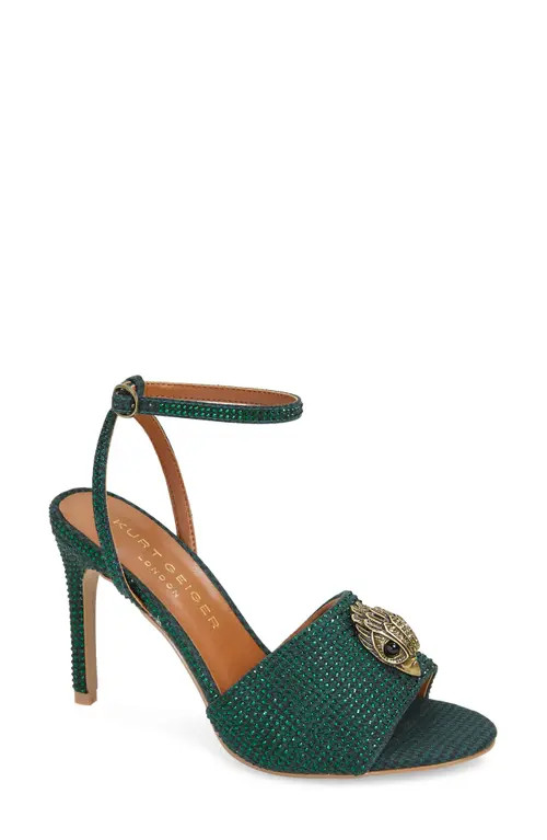 Kurt Geiger London Kensington Ankle Strap Sandal in Green at Nordstrom, Size 9Us | Nordstrom