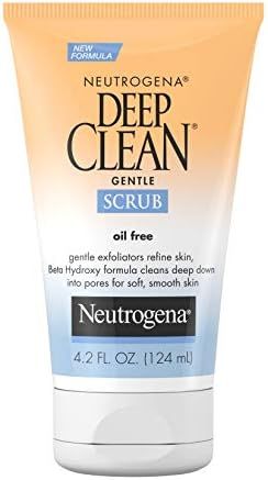 Neutrogena Deep Clean Gentle Daily Facial Scrub, Oil-Free Cleanser, 4.2 fl. Oz | Amazon (US)