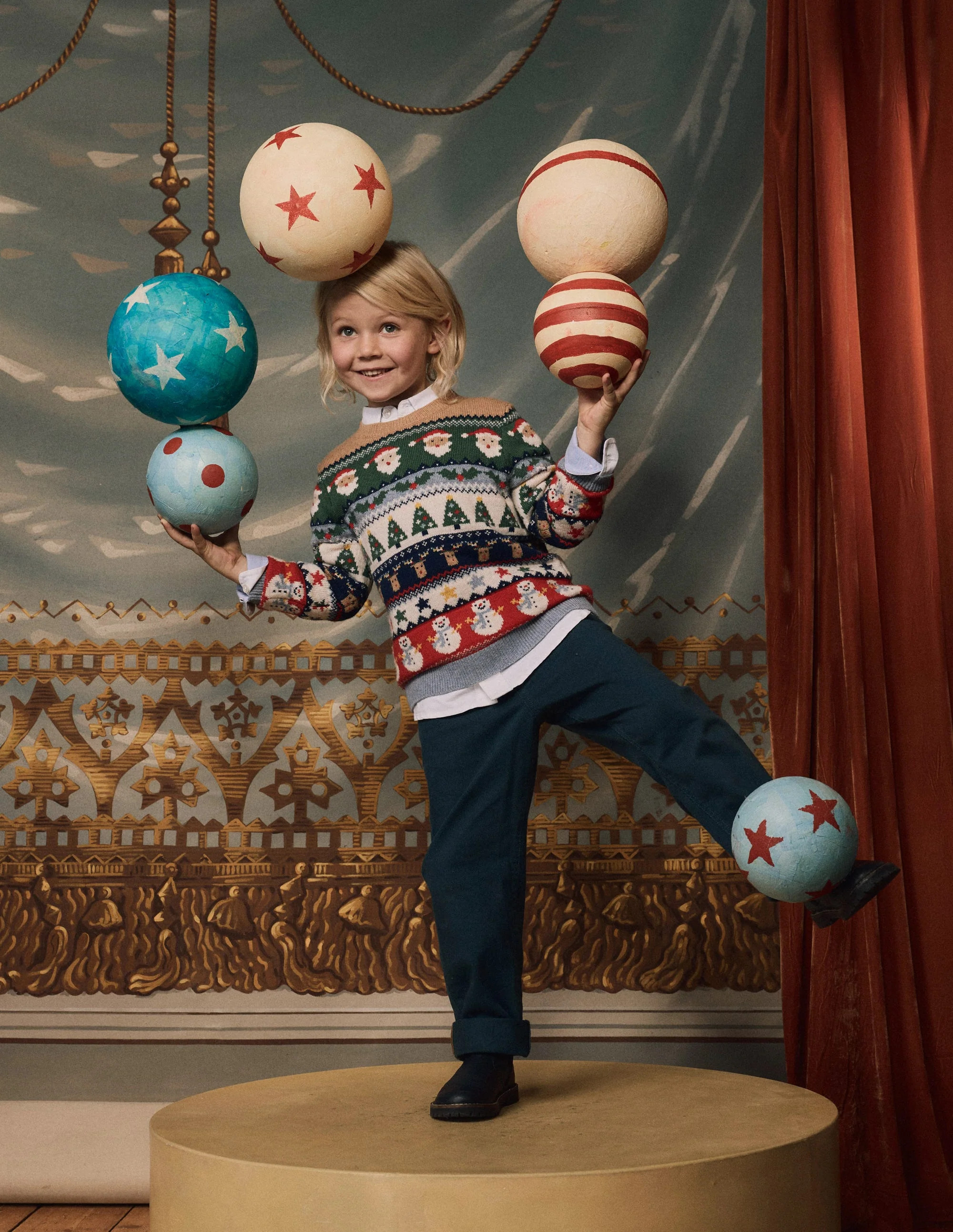 Fair Isle Jumper-Multi Christmas Fairisle | Boden UK