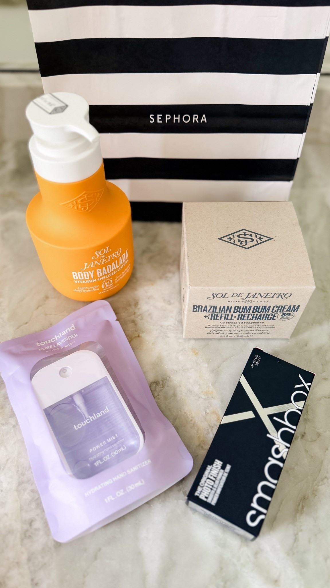 My kind of Saturday. 🤍

✨ Sol de Janeiro Body Badalada
✨ Bum Bum Cream refill
✨ Touchland in Pure Lavender
✨ Smashbox Photo Finish Primer

Nothing better than a few beauty restocks and a couple of new products to test.

#LTKselfcare #LTKBeauty #LTKgrwm