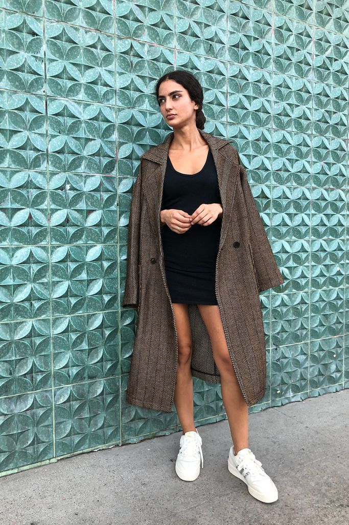 UO Marta Herringbone Oversized Overcoat | Urban Outfitters (US and RoW)