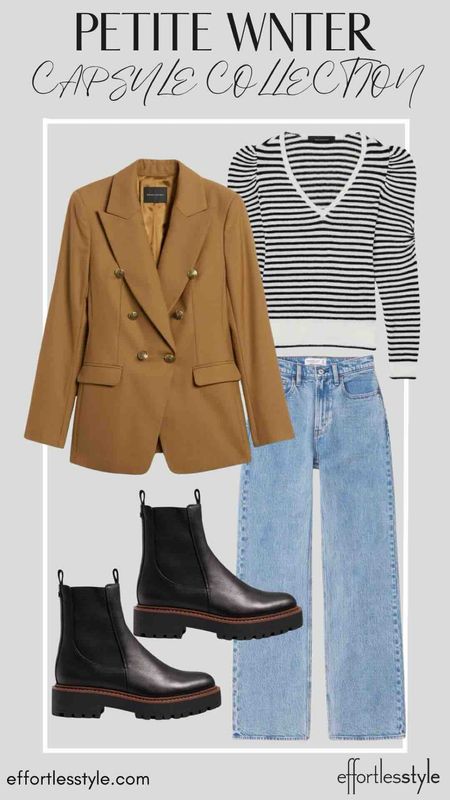 Blazer + Striped Pullover + Jeans

#LTKSeasonal #LTKshoecrush #LTKstyletip