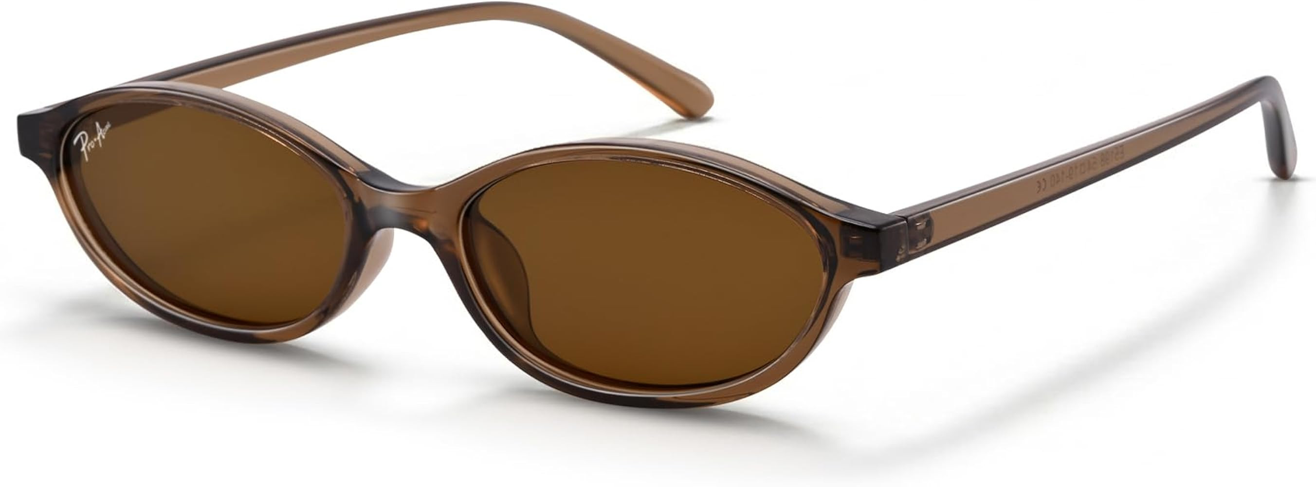 Pro Acme Polarized Oval Cat Eye Sunglasses 90s Y2K Narrow Retro | Amazon (US)