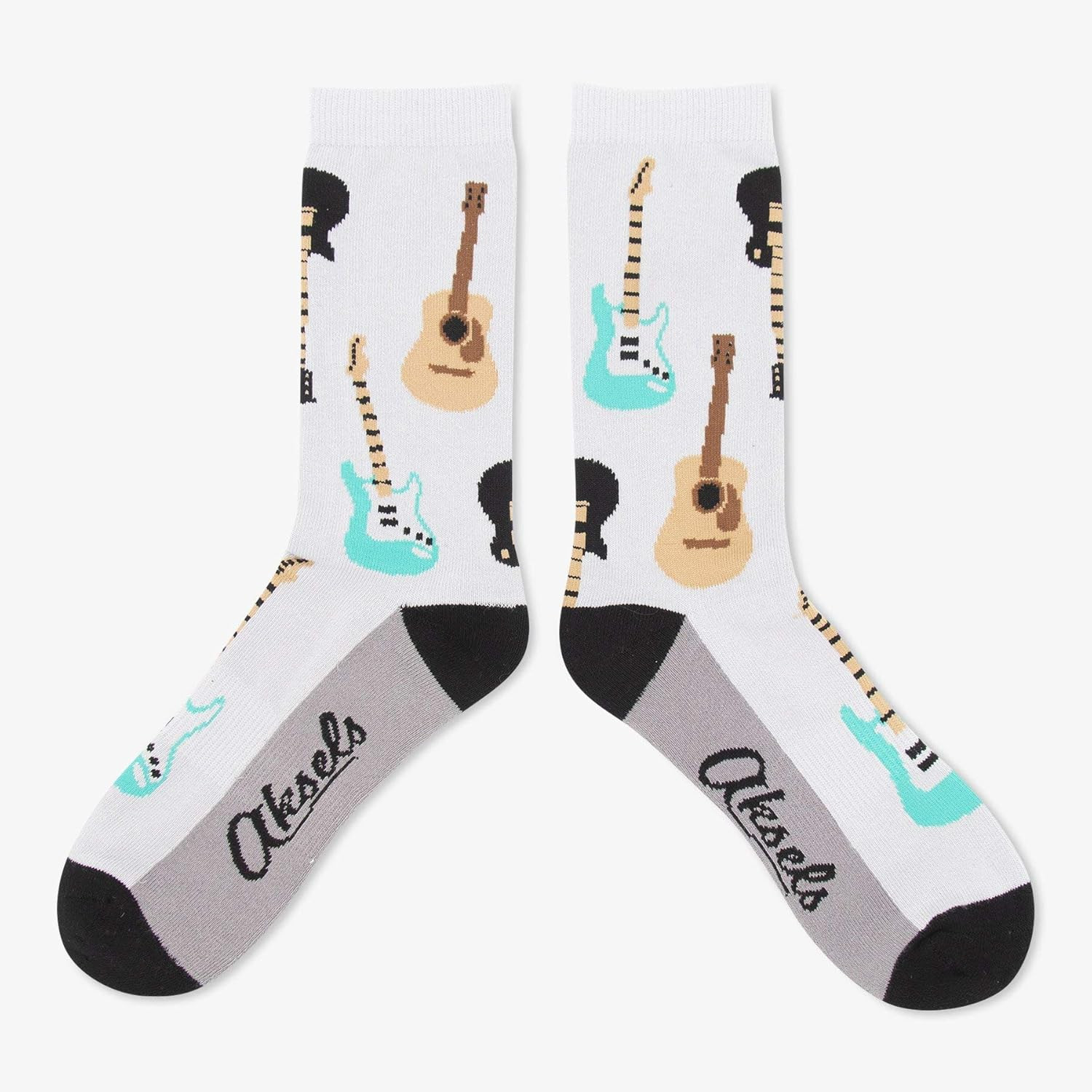 Amazon.com: Aksels Music Themed Calf Length Socks - Great for Men and Women (Guitar) : Clothing, ... | Amazon (US)