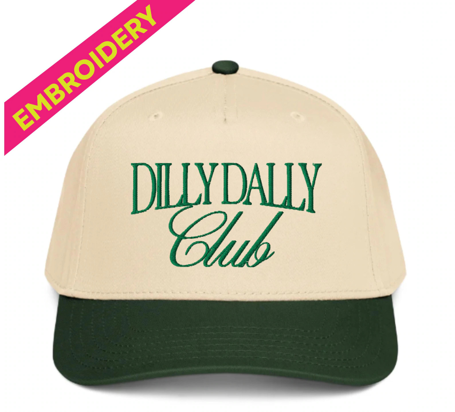 Dilly Dally Hat - 5 Panel Cap | Dilly Dallying | Custom Made-to-Order Apparel | Embroidery | Dill... | Etsy (Global)