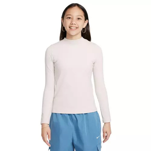 Girls' Nike Sportswear Long Sleeve Mock Neck T-Shirt | Scheels Sports