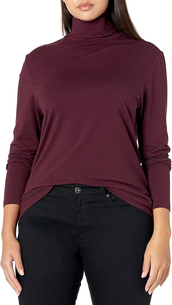 Amazon Essentials Women's Long-Sleeve Turtleneck (Available in Plus Size) | Amazon (US)
