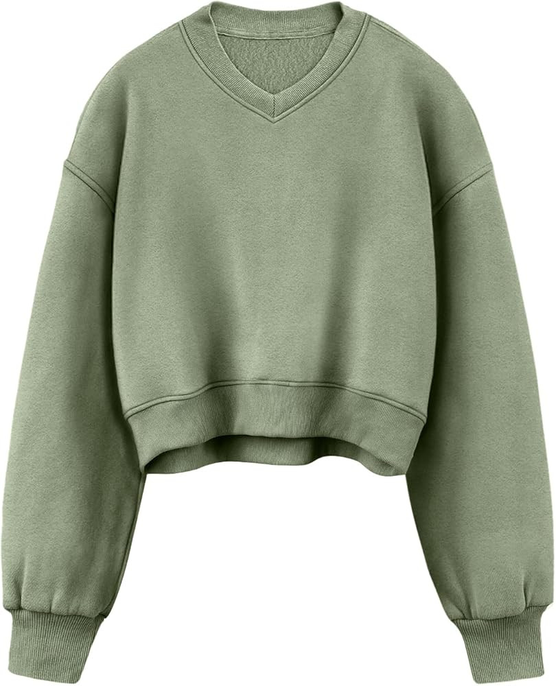 AUTOMET Womens Cropped Sweatshirts Hoodies Long Sleeves Pullover Fleece Crop Tops Fall Fashion Ou... | Amazon (US)