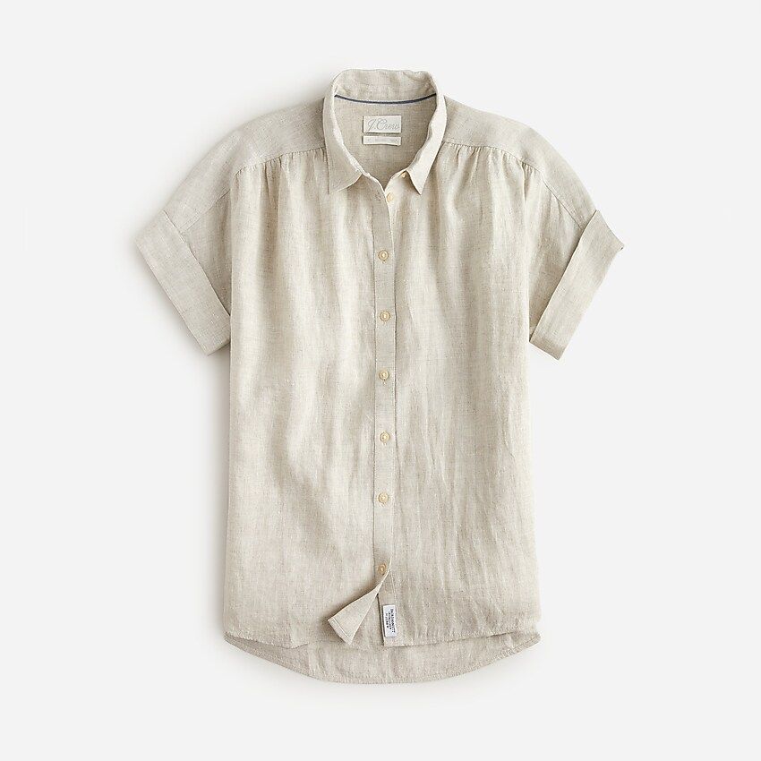Relaxed-fit short-sleeve Baird McNutt Irish linen shirt | J.Crew US