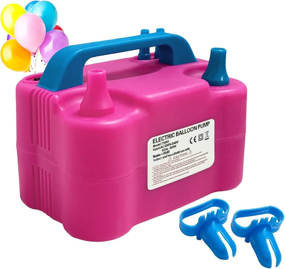 Electric Balloon Pump,110V 600W Portable Dual Nozzles Balloon Pump,Air Pump Balloon Blower for Pa... | Amazon (US)