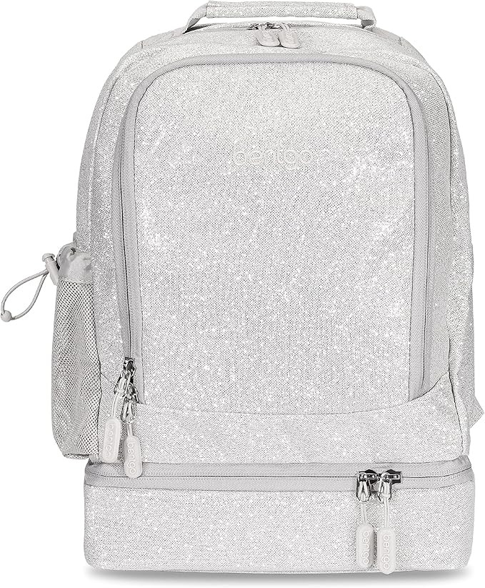 Bentgo® Kids 2-in-1 Backpack & Insulated Lunch Bag - Glitter Designed 16” Backpack for School ... | Amazon (US)