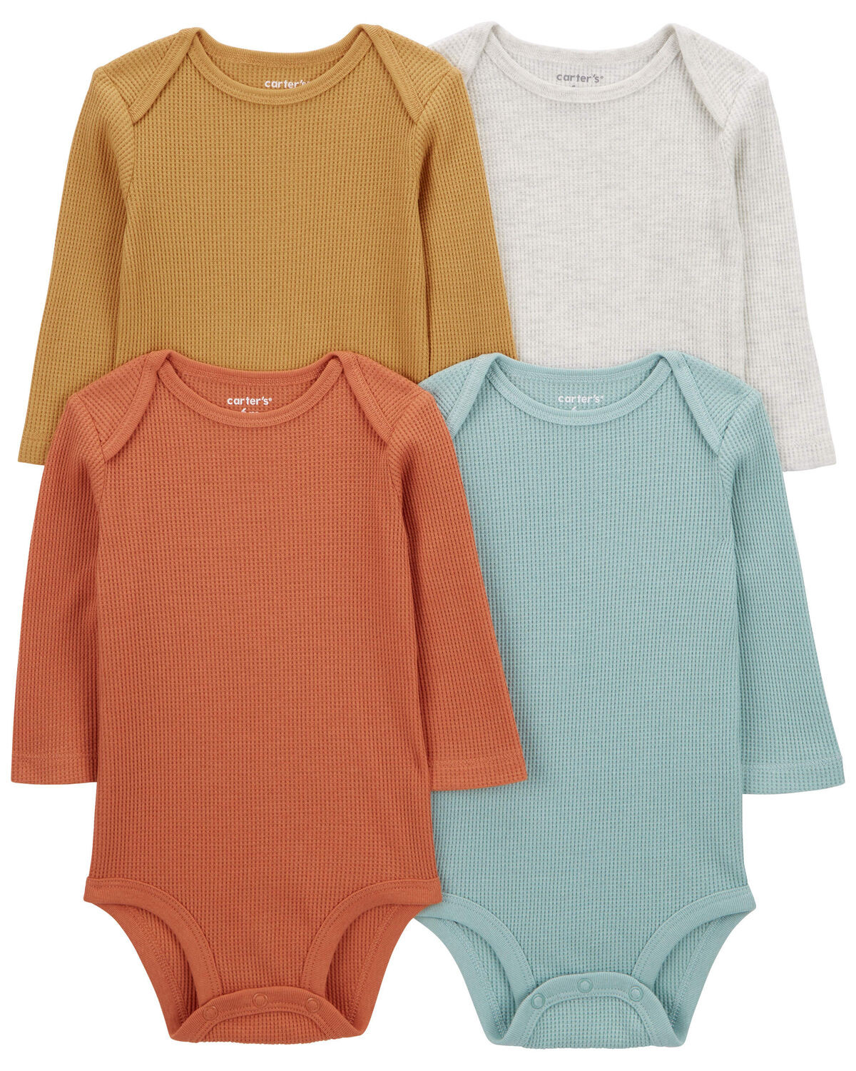 Baby 4-Pack Long-Sleeve Bodysuits | Carter's Inc