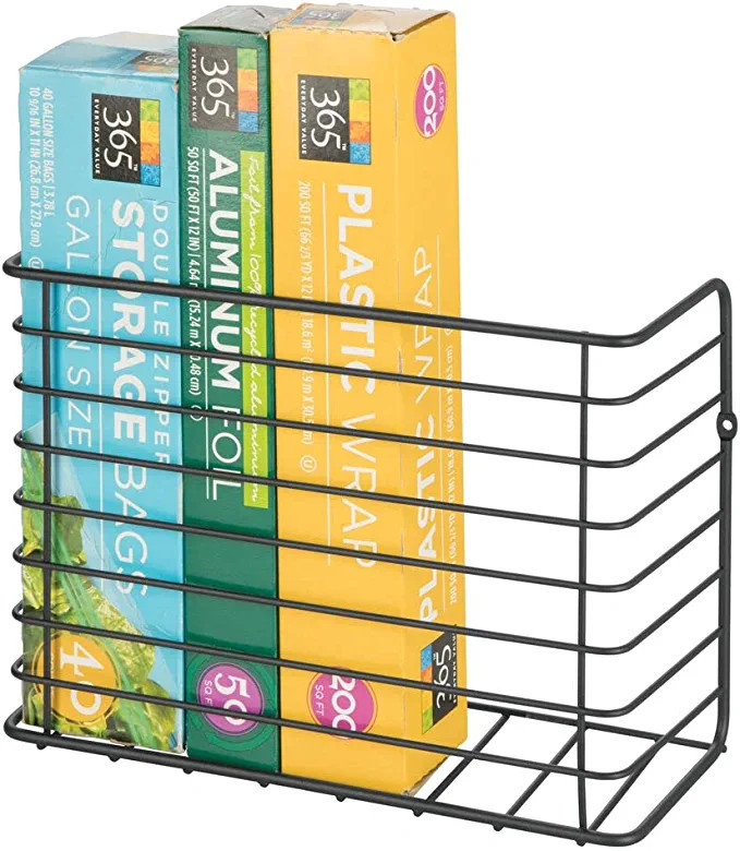 Amazon.com: mDesign Farmhouse Metal Wire Wall & Cabinet Door Mount Kitchen Storage Organizer Bask... | Amazon (US)