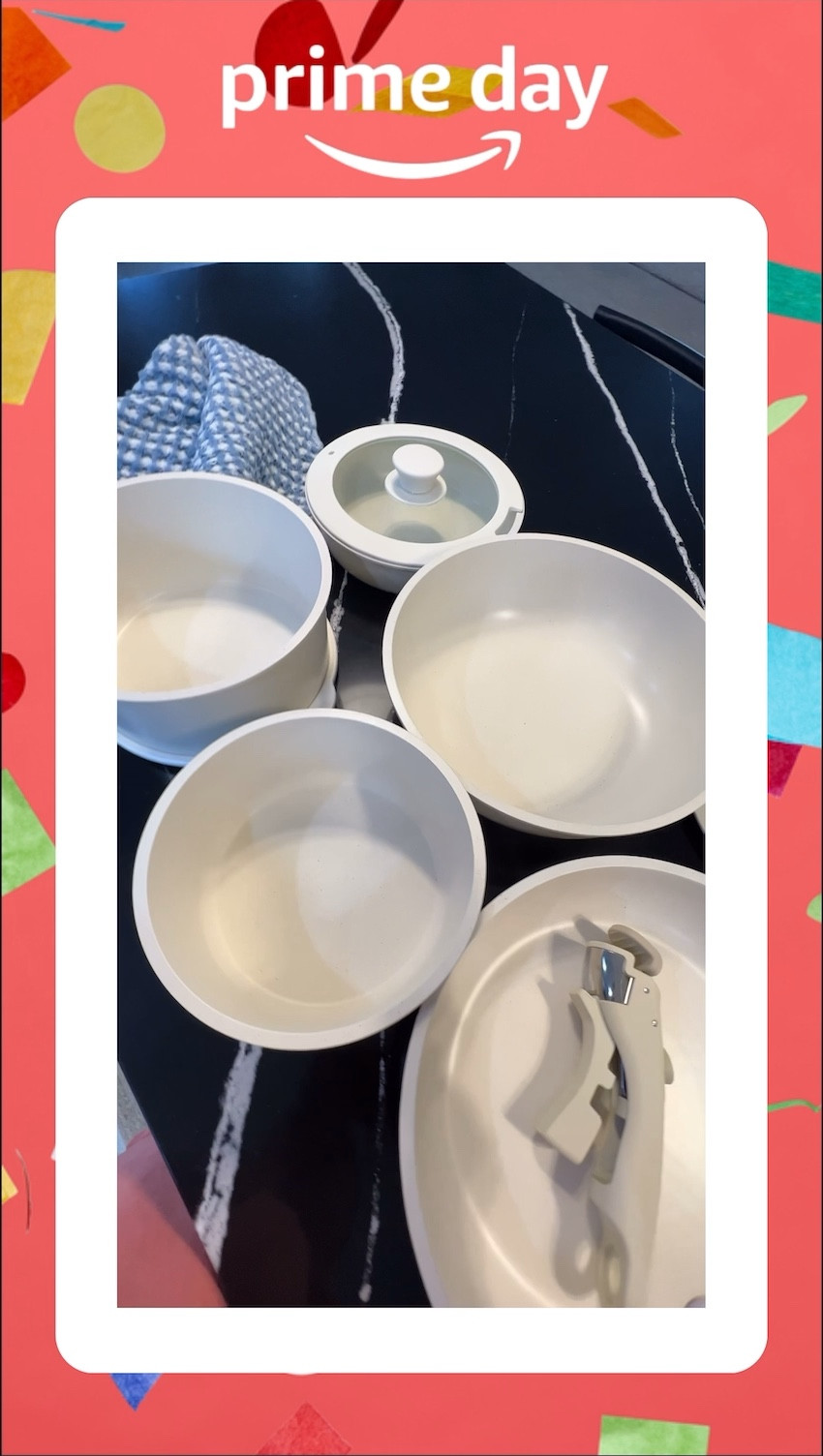 Carote nonstick cookware set on early prime day deal!  37% off + clip $20 off coupon 

#amazonfinds #primeday 

#LTKxPrimeDay #LTKsalealert #LTKhome