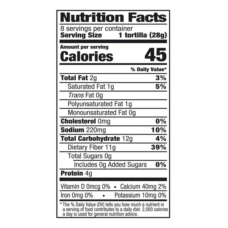 Mission Carb Balance Flour Tortillas, Fajita Size, 8 Count | Walmart (US)