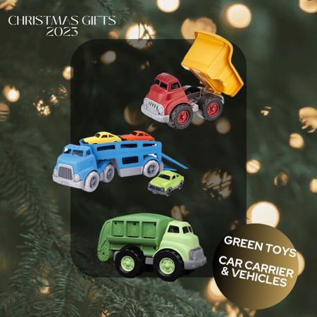 Boys trucks
Christmas gifts
Holiday gift guide 
Toys kids green toys
Garbage truck, car carrier, dump truck 

#LTKHoliday #LTKGiftGuide #LTKkids