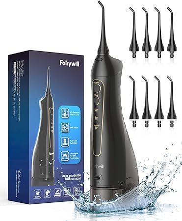 Water Flossers for Teeth, Fairywill 300ML Cordless Dental Oral Irrigator, 3 Modes and 8 Jet Tips,... | Amazon (CA)