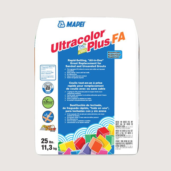 MAPEI Ultracolor Plus FA Avalanche #5038 All-in-one Grout (25-lb) | Lowe's
