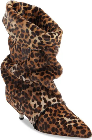 Isabel Marant Edrik Leopard Print Kitten Heel Calf Hair Bootie (Women) | Nordstrom | Nordstrom
