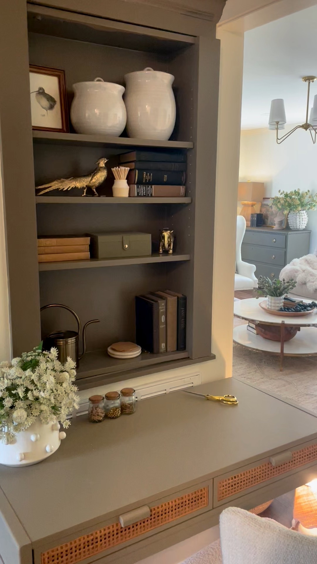 There’s a whole secret storage space behind it!!!

#LTKSeasonal #LTKHome #LTKSaleAlert