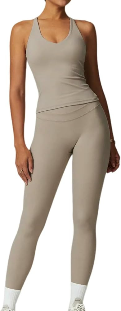 Sportswear Suit Women Sportswear Yoga Set Sportswear Suits Fitness Bra Gym Leggings Clothes | Amazon (US)