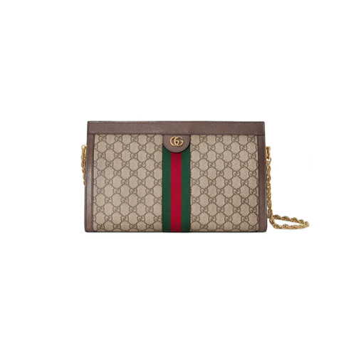 Gucci Bolsa tiracolo média 'Ophidia GG' - Neutro | FarFetch BR